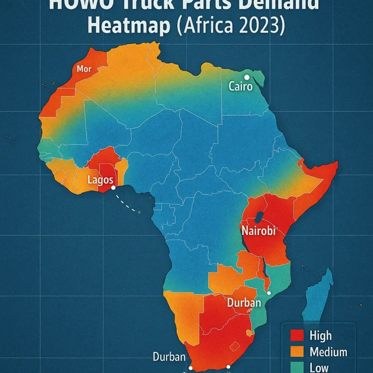 HOWO parts demand Africa map