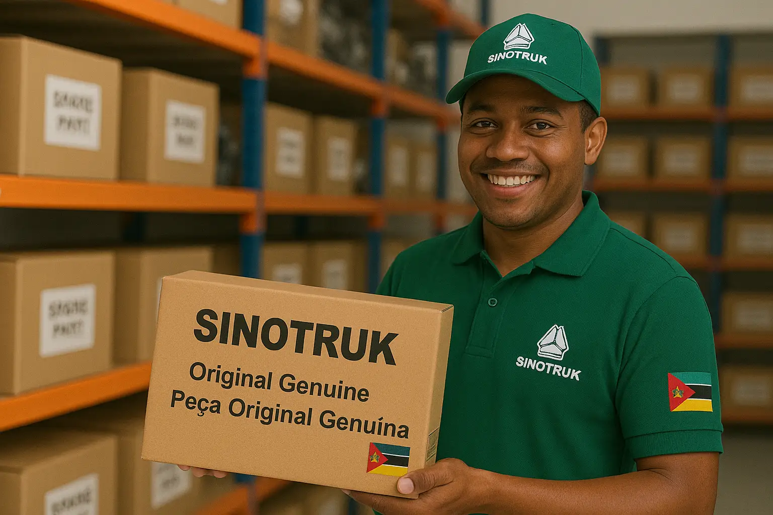 Genuine SINOTRUK HOWO parts in Mozambique for Maputo Corridor logistics, Beira Corridor trucks, Nacala port transport, Tete coal support vehicles, Cabo Delgado LNG support fleets, agriculture transport, and mixed spare parts orders from China