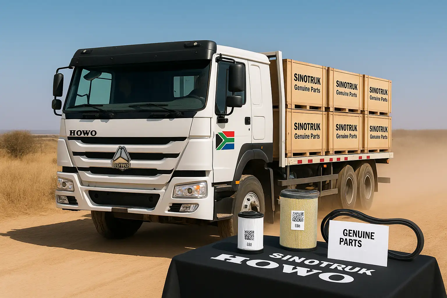 Genuine SINOTRUK Parts in South Africa Genuine SINOTRUK HOWO parts in South Africa for Durban-Gauteng freight corridor, Johannesburg repair workshops, Durban Port logistics, Richards Bay bulk transport, mining support vehicles, cold-chain fleets, cross-border trucks, and mixed spare parts orders from China