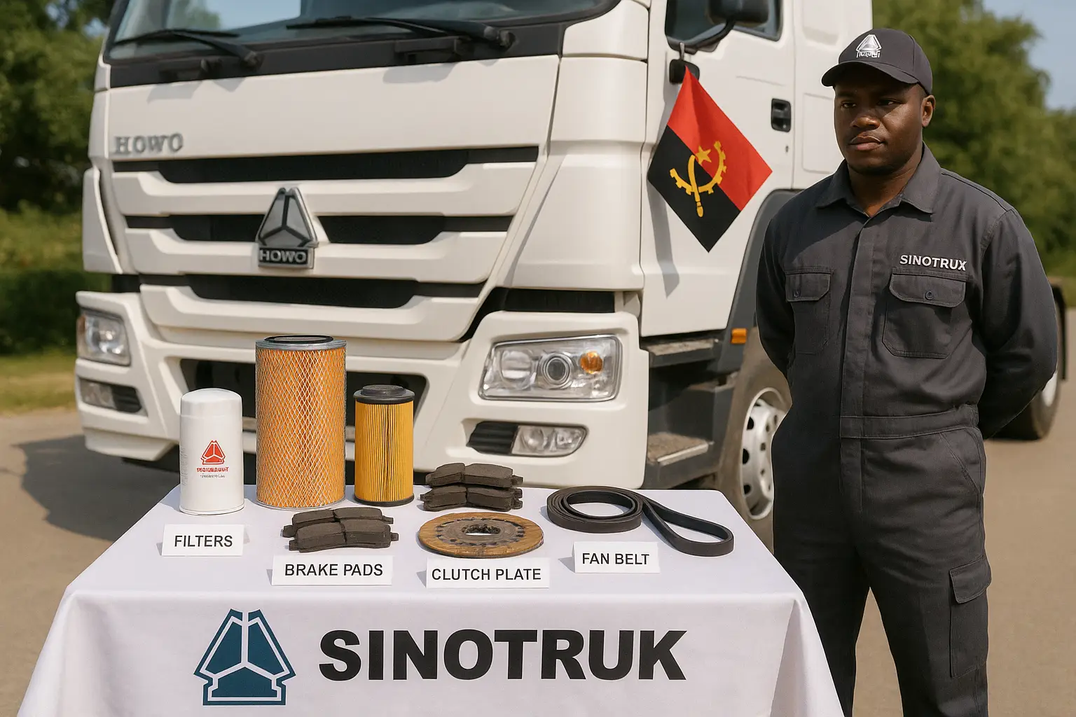 SINOTRUK HOWO parts in Angola buying guide for oilfield support logistics construction transport mining service trucks and heavy-load fleet maintenance