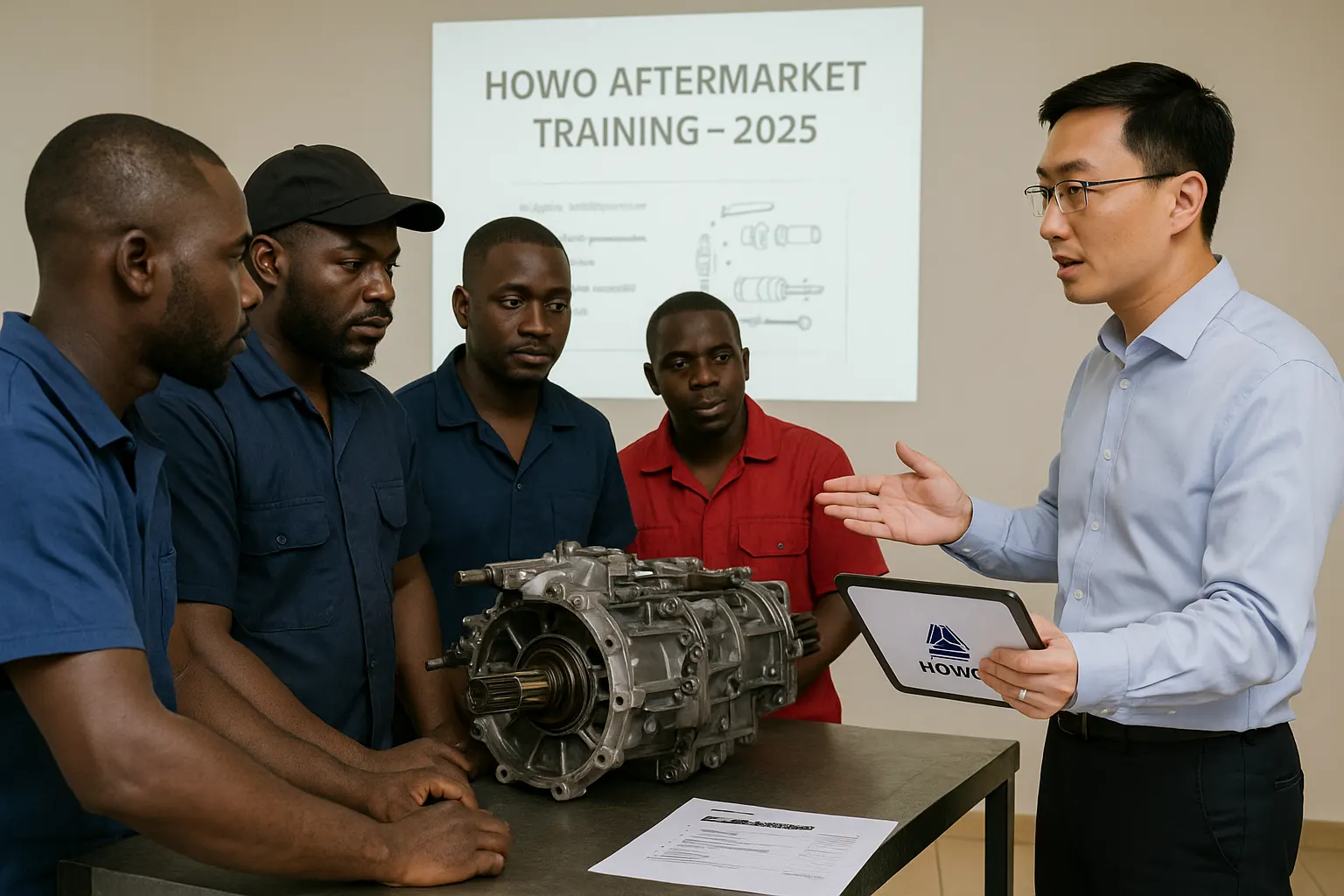 SINOTRUK HOWO parts in DRC for mining fleets, Lubumbashi repair workshops, Kolwezi heavy-duty transport, Kinshasa dealers, and truck parts importers