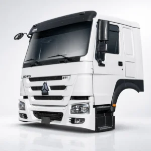 SINOTRUK HOWO 371 white truck cab cabin assembly for HOWO cab parts replacement