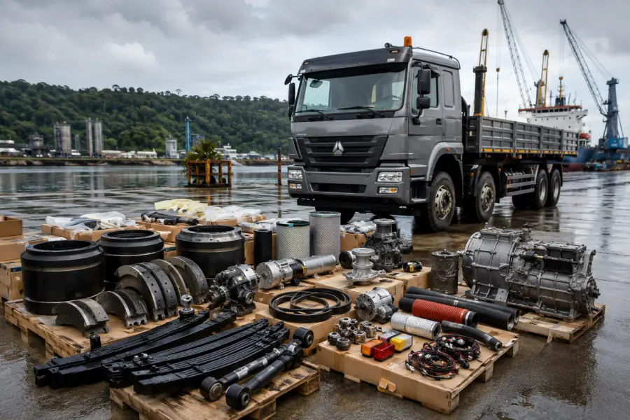 HOWO parts in Guyana buying guide for oil and gas support logistics mining service trucks construction transport and repair workshops