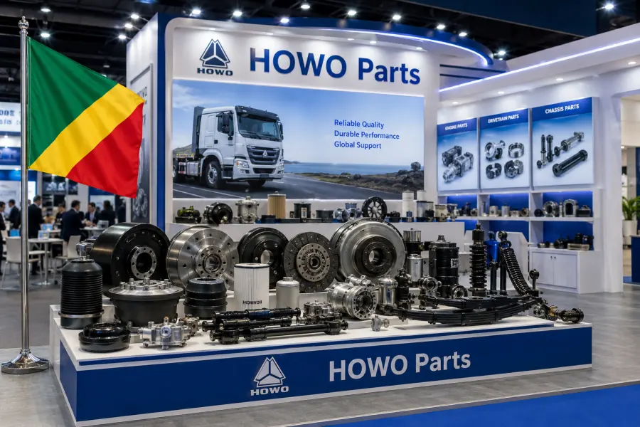HOWO parts in the Republic of the Congo for Pointe-Noire port logistics, Brazzaville repair workshops, oilfield support fleets, forestry transport, and truck parts dealers