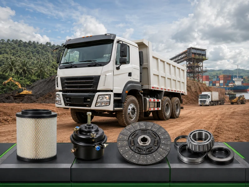 SINOTRUK HOWO parts in Indonesia for mining, construction and heavy-duty truck fleets