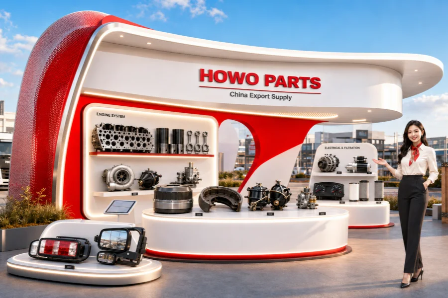 SINOTRUK HOWO truck parts supply for fleets workshops and importers in Singapore