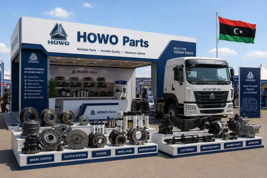 HOWO Parts in Libya HOWO parts in Libya for Tripoli repair workshops, Misrata Free Zone logistics fleets, Benghazi reconstruction vehicles, oilfield support trucks, desert-road transport, and mixed spare parts orders from China